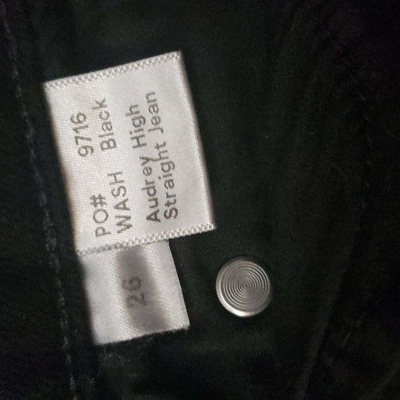 Reformation Audrey High Straight Black Jeans- 26 - Picture 5 of 6